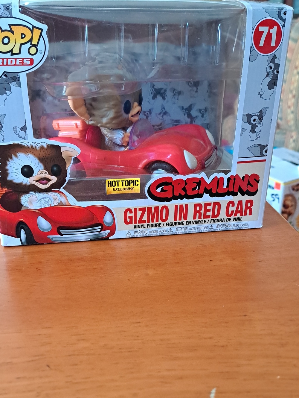 Funko Pop Rides Gremlins Gizmo In Red Car #71